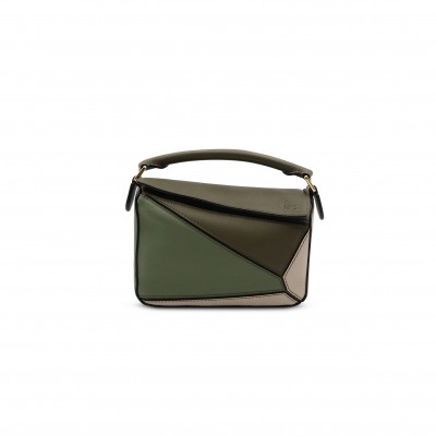 LOEWE MINI PUZZLE BAG IN CLASSIC CALFSKIN A510S21X34-4366 (18*12.5*8cm)